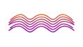 Pink and Purple Wavy Lines Abstract Vector Pattern, vector design Generative AI Royalty Free Stock Photo