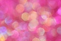 Pink, purple, white, yellow and turquoise soft lights abstract background Royalty Free Stock Photo