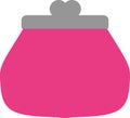 Pink purse icon