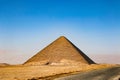 Pink Pyramid - the northern pyramid of Pharaoh Snofru in Dakhshur, XXVI century BC Royalty Free Stock Photo