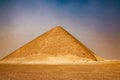 Pink Pyramid - the northern pyramid of Pharaoh Snofru in Dakhshur, XXVI century BC Royalty Free Stock Photo