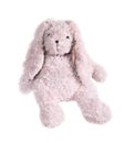 Pink rabbit doll with big ears isolated Royalty Free Stock Photo