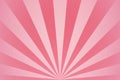 Pink radial beams and rays abstract girly background