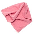 Pink Rag on White Background Royalty Free Stock Photo