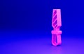 Pink Rasp metal file icon isolated on blue background. Rasp for working with wood and metal. Tool for workbench Royalty Free Stock Photo