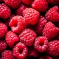 Pink raspberries, berries background. Healthy low calorie fruit razz