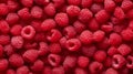 Pink raspberries, berries background. Healthy low calorie fruit razz