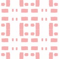 Pink rectangles in the form of tile seamless pattern