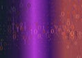 Pink Red And Blue Gradient Binary Numbers Background Beautiful elegant Illustration Royalty Free Stock Photo