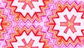 Pink red Geometric Watercolor. Delightful Seamless