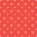 Pink and red heart seamless pattern Royalty Free Stock Photo