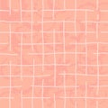 pink, red, pale, beige, white background with brush texture effect, weave plaid style fine broken lines. Irregular check