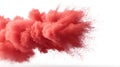 Pink Red Powder Explosion Cloud White Background Royalty Free Stock Photo