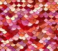 Pink and Red Scale Pattern Seamless Texture Background for Design Royalty Free Stock Photo
