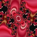 Pink red white black fractal flower lines, texture and background Royalty Free Stock Photo