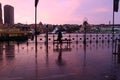 Pink sunset over Circular Quay