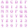 Pink reflex alphabet