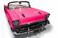 Pink retro car