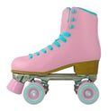 Pink Retro Roller Skate Royalty Free Stock Photo