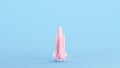 Pink Retro Space Shuttle Low Poly Rocket Launch Rocket Boosters Science Space Flight Blue Kitsch Background