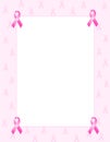 Pink ribbon border