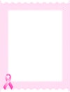 Pink ribbon border