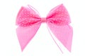 Pink ribbon bow. Royalty Free Stock Photo