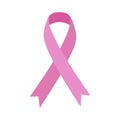 Pink ribbon. Breast cancer. Medical concept