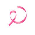 pink ribbon breast cancer icon