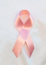 Pink ribbon simbol cancer ilness