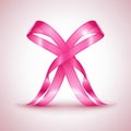 Pink ribbon for unity a symbol of our shared humanity