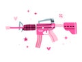 Pink Rifle Royalty Free Stock Photo