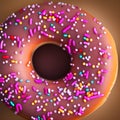 Pink ring donut