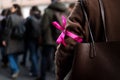 Pink riot feminist demostration gender equality Royalty Free Stock Photo