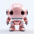 Intense Emotional Expression: Pink Robot With Lifelike Design