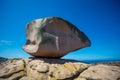 Pink Rock in Tregastel in pink granite coast. Royalty Free Stock Photo