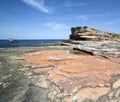 Pink rocks in Kefken Royalty Free Stock Photo