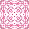 Pink romantic abstract seamless pattern with hearts