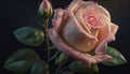 pink rose art