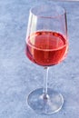 Pink Rose Blush Wine in Glass Royalty Free Stock Photo