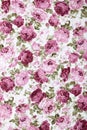 Pink rose fabric background, Fragment of colorful retro tapestry Royalty Free Stock Photo