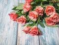 Pink roses bouget Royalty Free Stock Photo