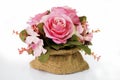 Pink roses bouquet artificial flower