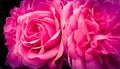 Pink roses floral background