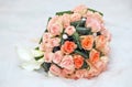 Pink roses wedding and cala lilly bouquet Royalty Free Stock Photo