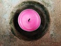 Pink round candle