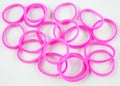 Pink rubber bands Royalty Free Stock Photo