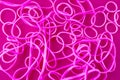 Pink rubber bands Royalty Free Stock Photo