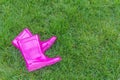 Pink rubber boots/gardening/boots