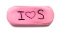 Pink Rubber Eraser Royalty Free Stock Photo